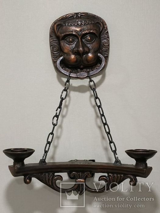 Подсвечник настенный, "голова льва" совга учун унутилмас