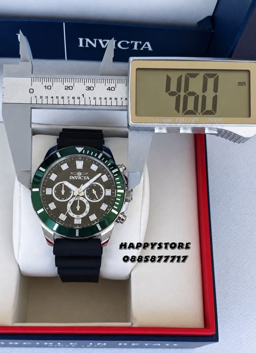 INVICTA Pro Diver Casual green/black 46 mm, Инвикта нов мъжки часовник