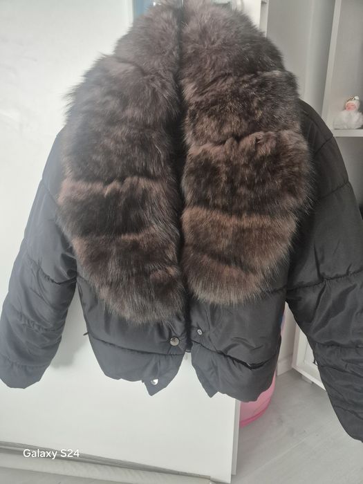 Vand geacă cu blană naturala