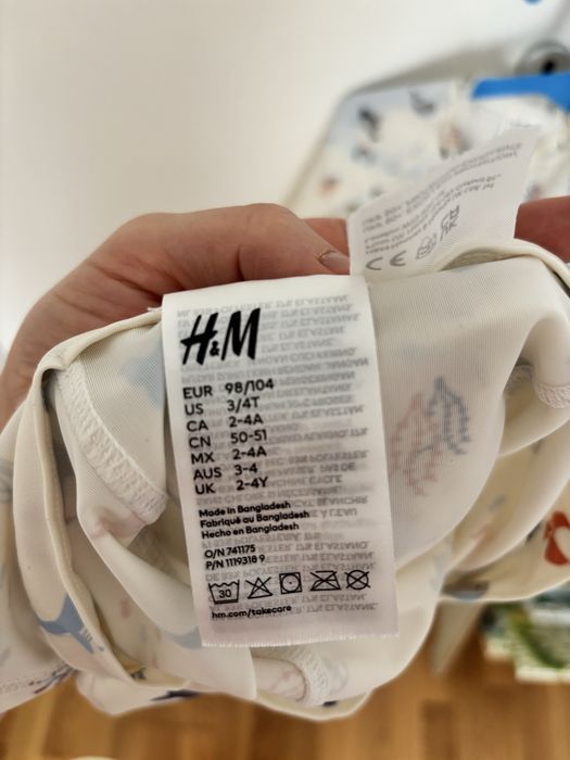 Costum baie H&M, 2-4ani