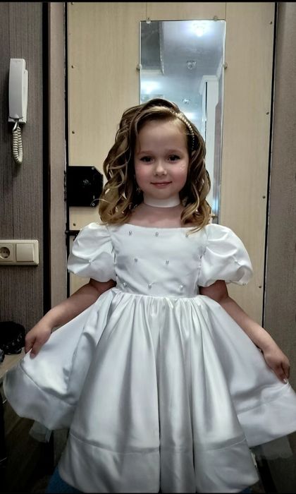 Белое платье для девочек