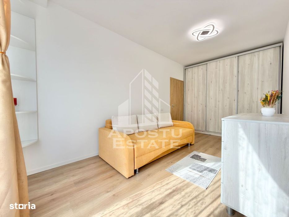Apartament cu 3 camere mobilat la etajul 2 cu lift in Giroc la asfalt.