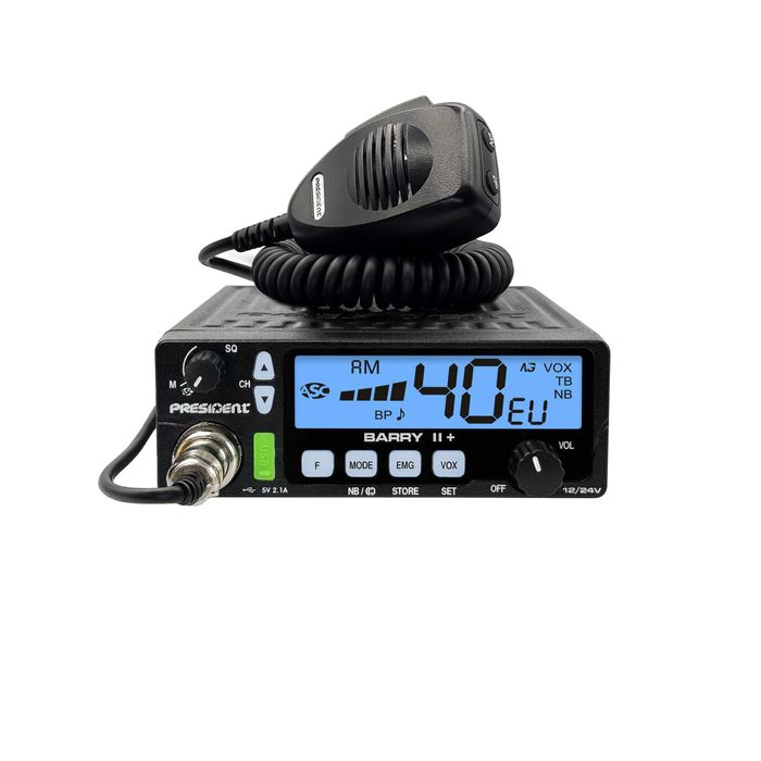 Statie radio CB President Barry II+ 12/24V