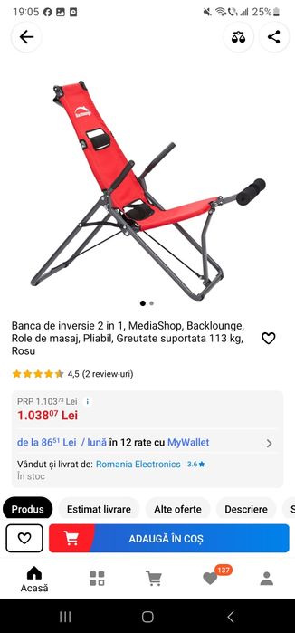 Bancapentru antrenarea spatelui, trunchiului, abdomenului