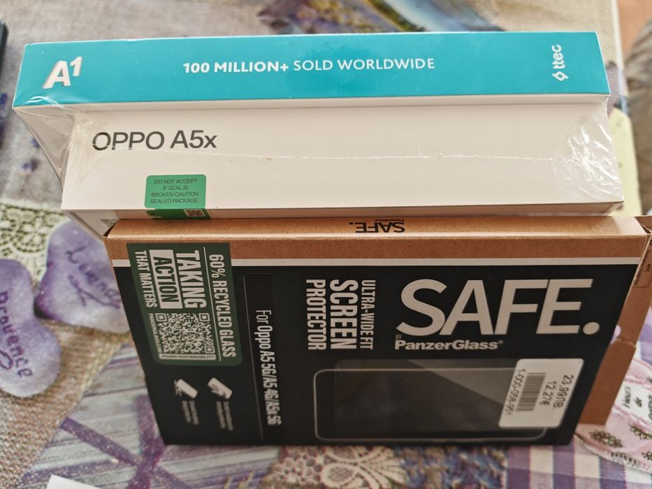 OPPO A5x ПРОДАВАМ мобилен нелефон  ЧИСТО  НОВ