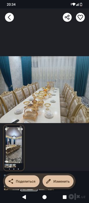 Mehmonxonaga Stol stul yongʻoqdan yasalgan