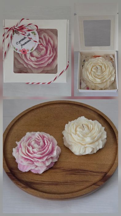 Martisoare parfumate din ceară naturală de soia