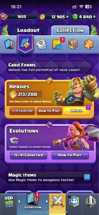Аккаунт clash royal, 13000 кубков