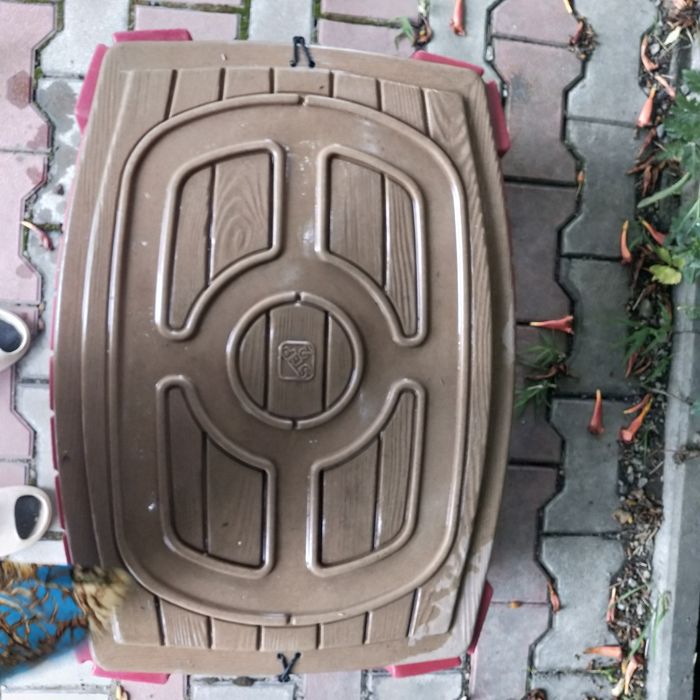 Песочница стол с крышкой