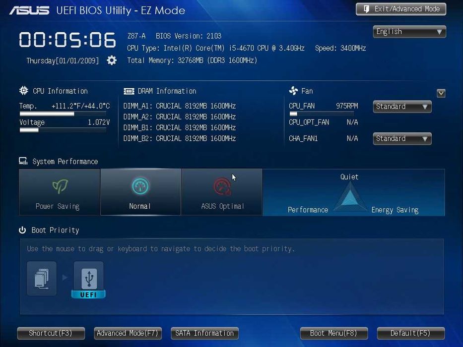 Дъно Дънна платка ASUS Z87-A 1150 DDR3 OVERCLOCK