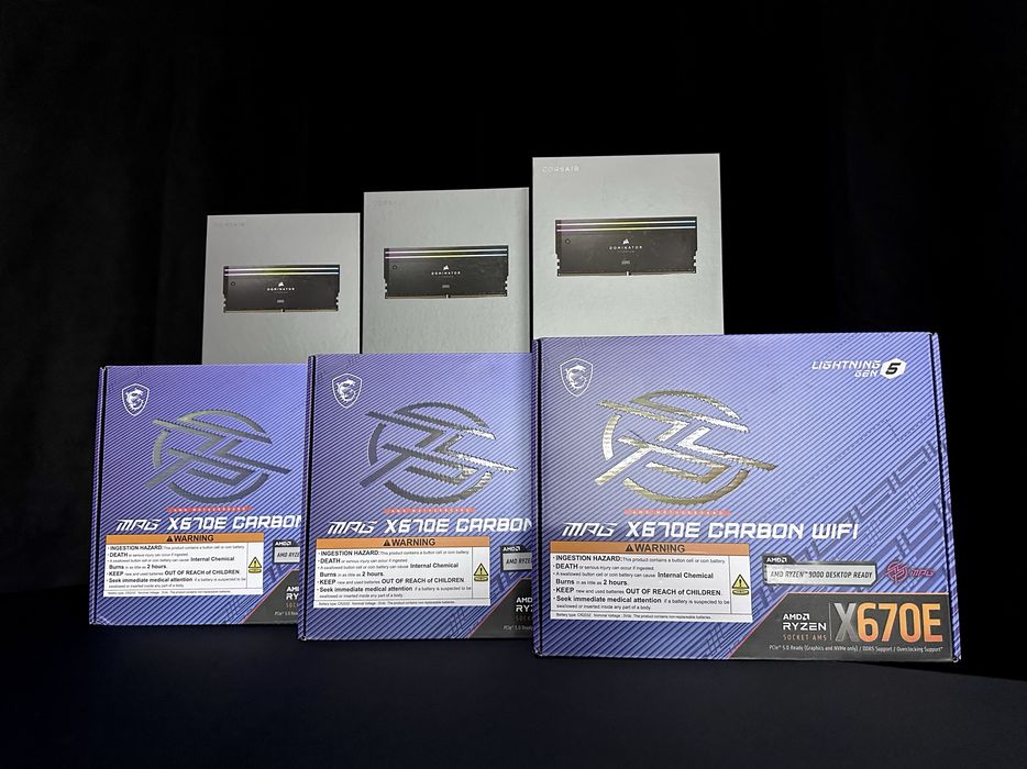 Corsair Dominator Titanium RGB 48GB 6400MHz+ MSI MPG X670E Carbon WiFi