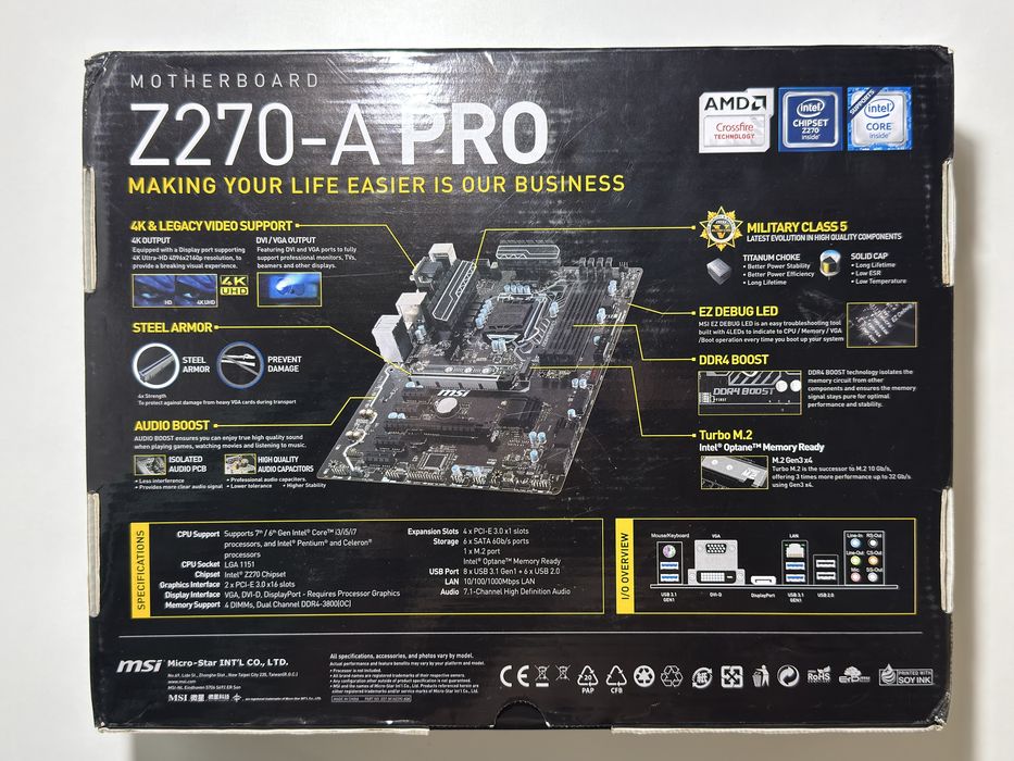 Материнская плата MSI Z270-A PRO