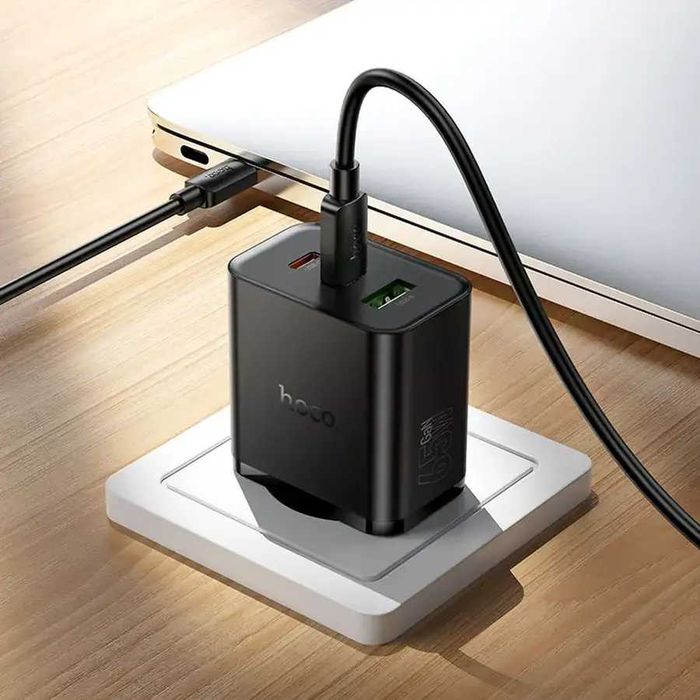 Зарядно Hoco N75 GAN 65W Type C/Type C USB