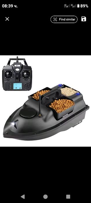 лодка захранка с 1 и 3 коша, GPS