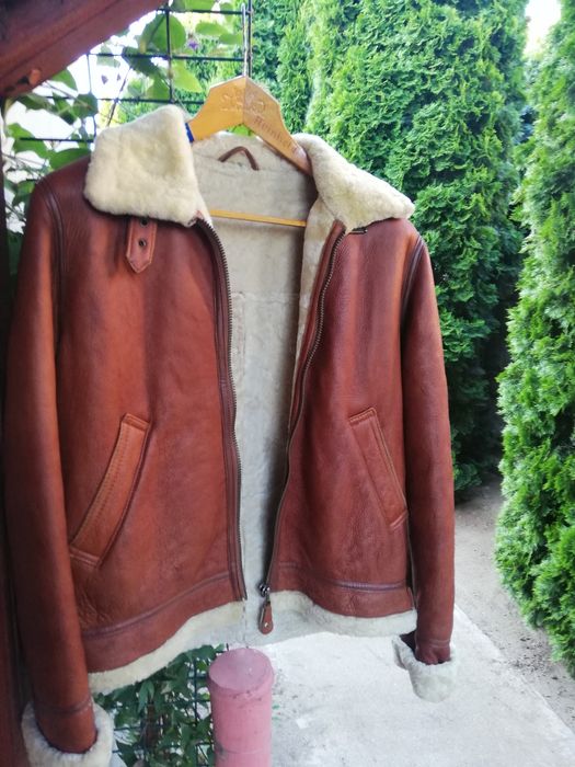 Geaca piele Aviator M Ezkerras cu blana