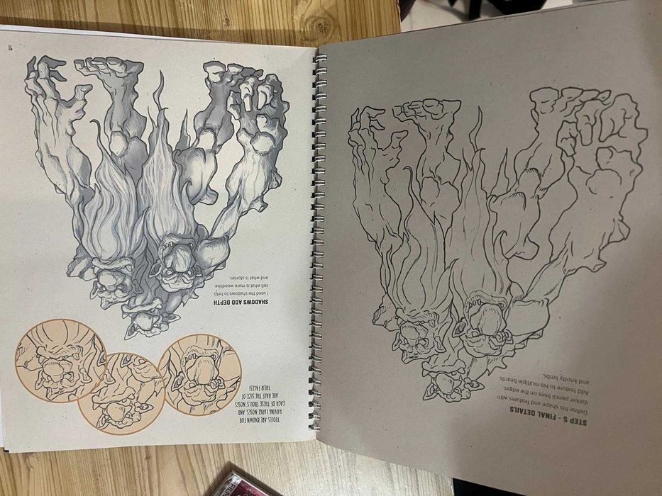 Книга за рисуване - How to draw Mythical Monsters