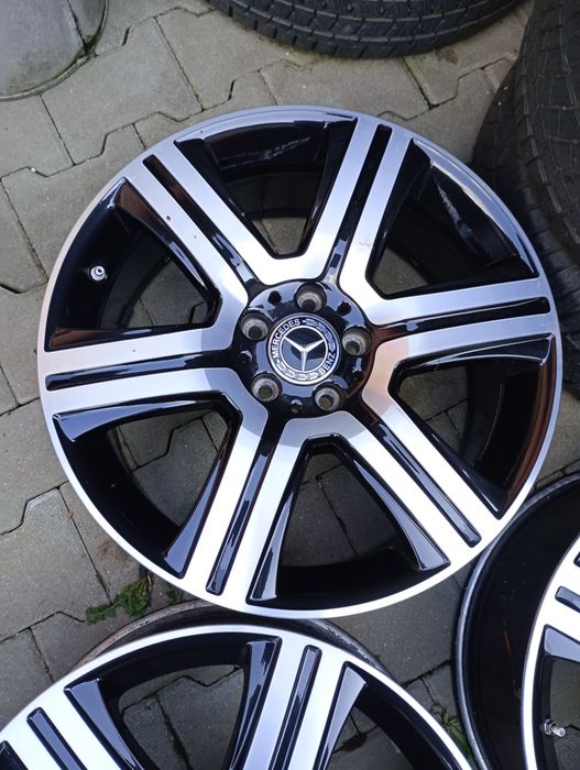 4 jante fara cauciucuri 5x112 R19 originale Mercedes GLC,ML,GLE GLK