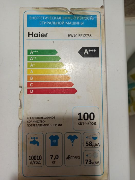 Стиральная машина Haier