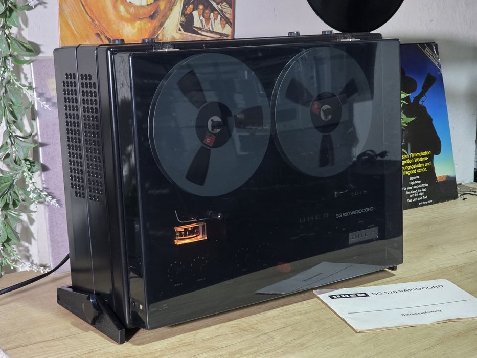 Magnetofon UHER SG-520 variocord, retro , cu amplificare si boxe