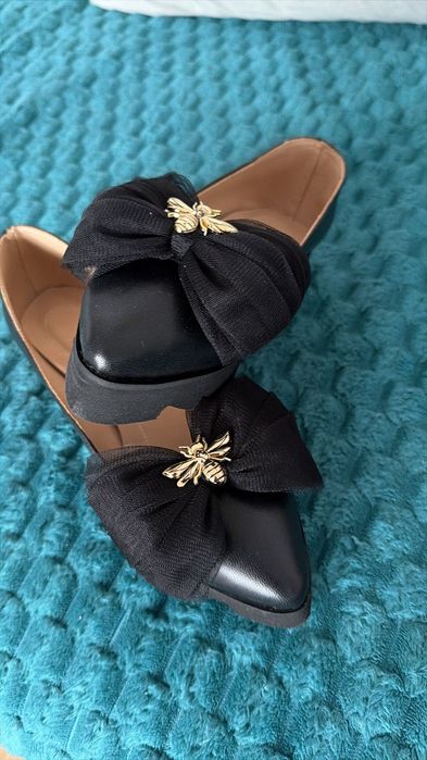 Pantofi dama mărimea 34,5 Lola Shoes 22 cm negru NOU