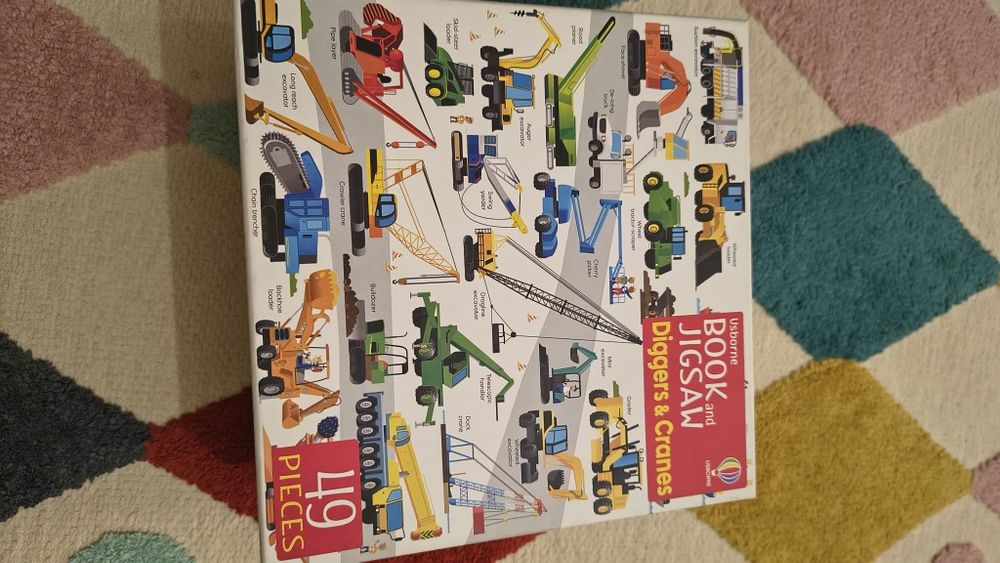 Puzzle usbourne cu utilaje