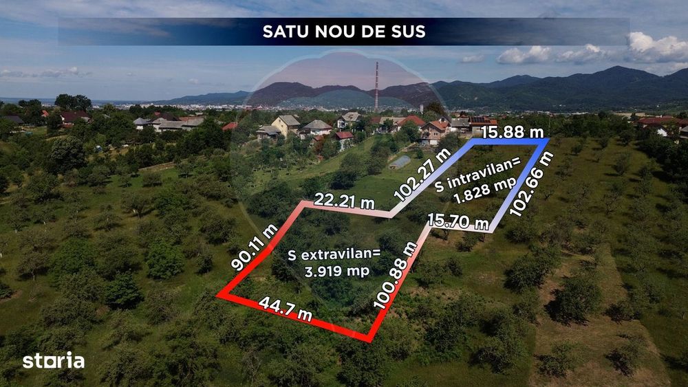 Teren de vânzare Satu Nou de Sus zona liniștită