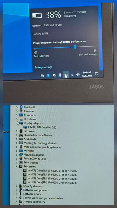 vand laptop Diagnoza Lenovo ThinkPad T460s.Impecabil.14"FH.i7 6600.8 Gb.Ssd 256Gb