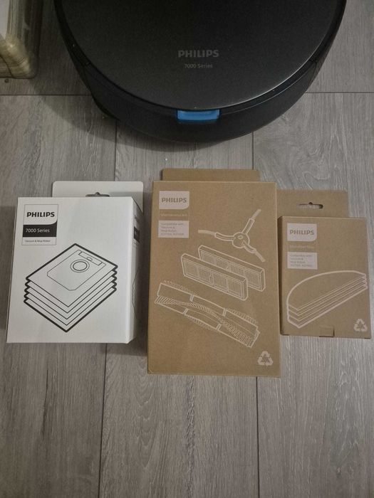 Vand robot de aspirare cu mop Philips Aqua XU7100/01 + kituri de inloc