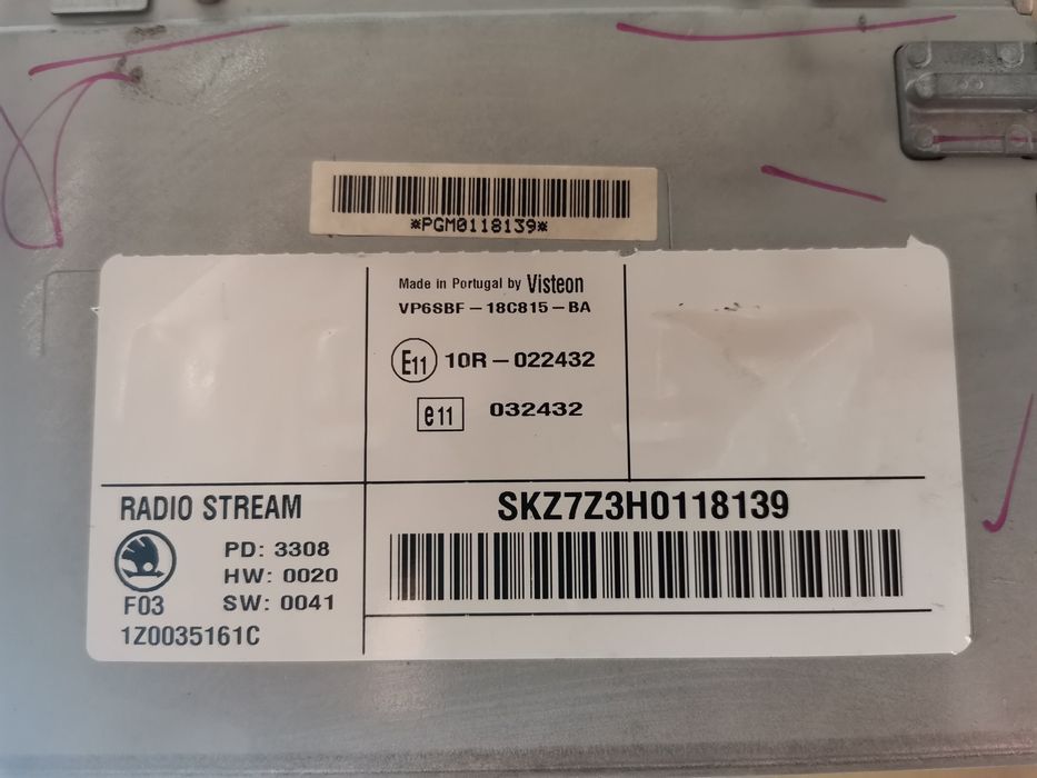 Unitate radio si cd player Skoda Octavia 2