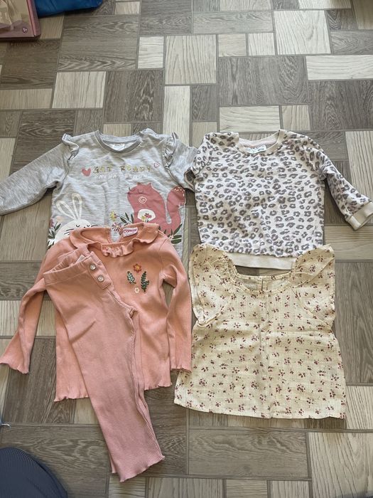 Пакет одежды  на девочку 80-86