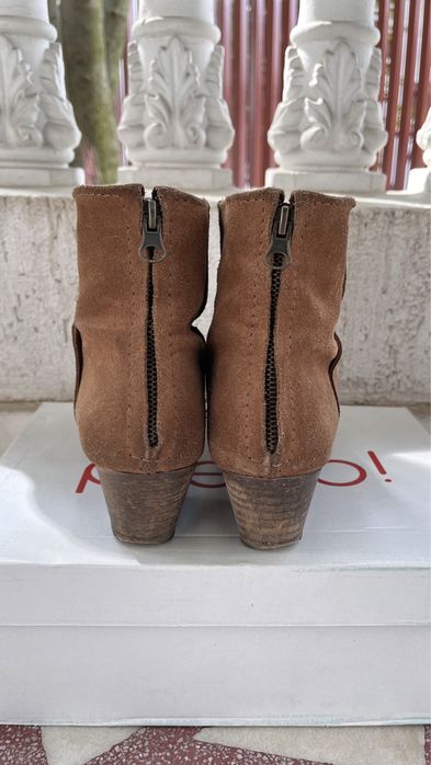 Ghete de piele întoarsă naturală