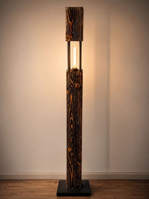 Iluminat și mobilier grădină, unicat, handmade, din lemn masiv