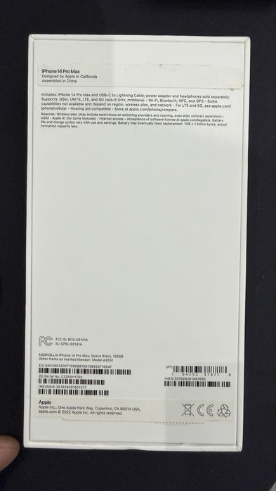 Iphone 14 pro max esim 128 LL/A 81%