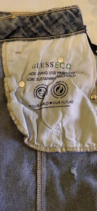 Пола GUESS къса дънкова