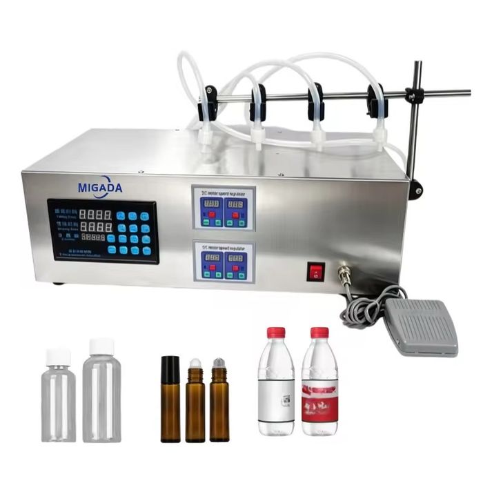 Avtomat suyuqlik quyish apparati 5-1000ml Dozator yangi 4ta kallalik
