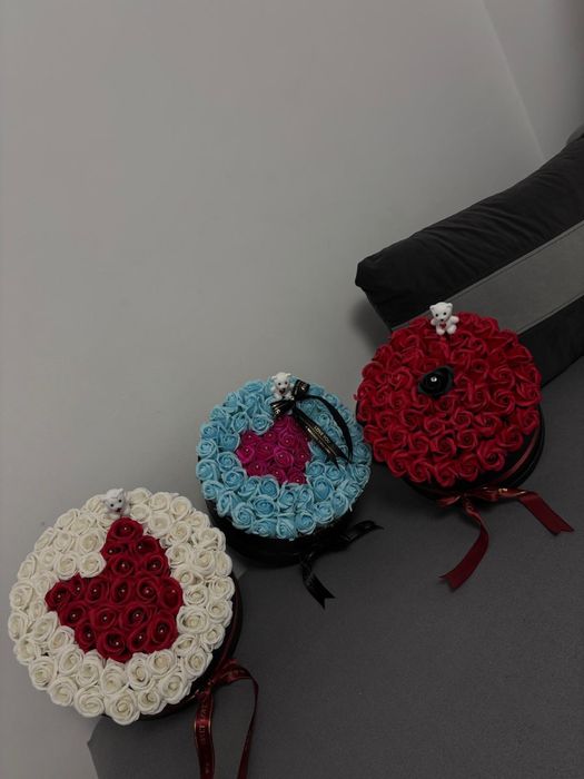 Buchete din trandafiri de sapun si aranjamente florale!