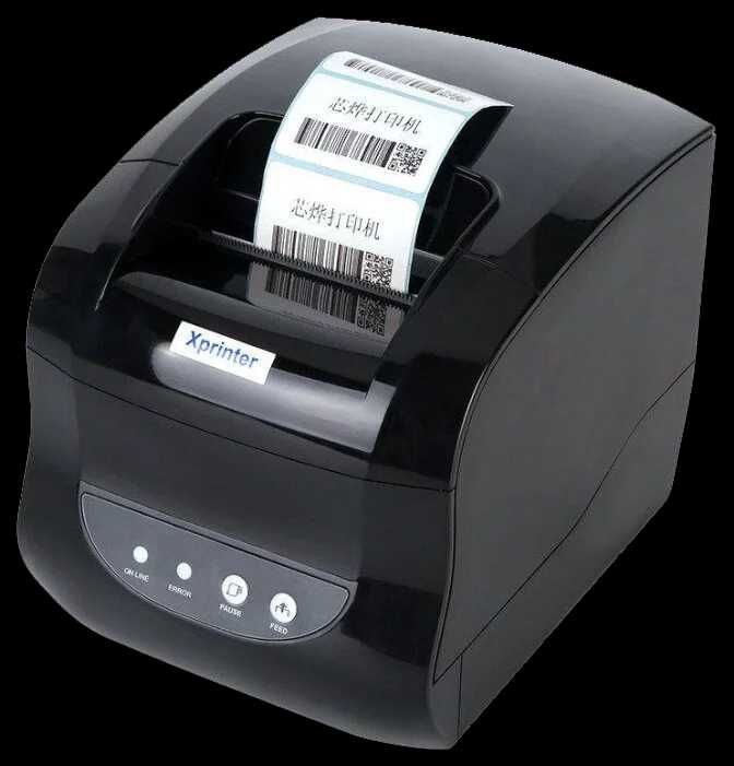 Термопринтер этикеток и штрих кодов Xprinter 365B (Wildberries, Ozon ...
