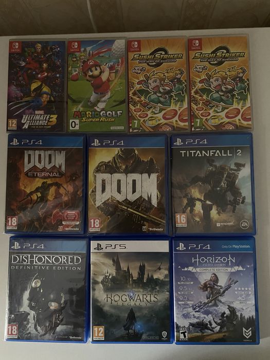 Игры для Nintendo switch и Playstation