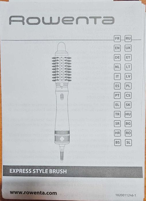 Въртяща се четка за коса с горещ въздух Rowenta