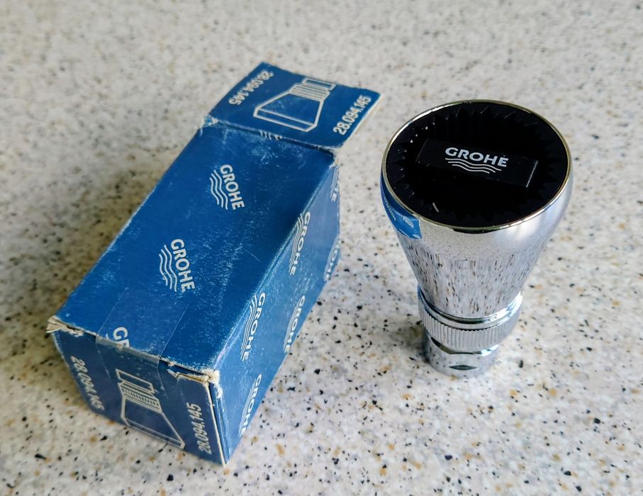 GROHE Relexa Plus 50 – хромирана душ глава (и за умивалник) с подвижна сферична става, на 1/2". Регулира се от 5 до 36 литра в минута