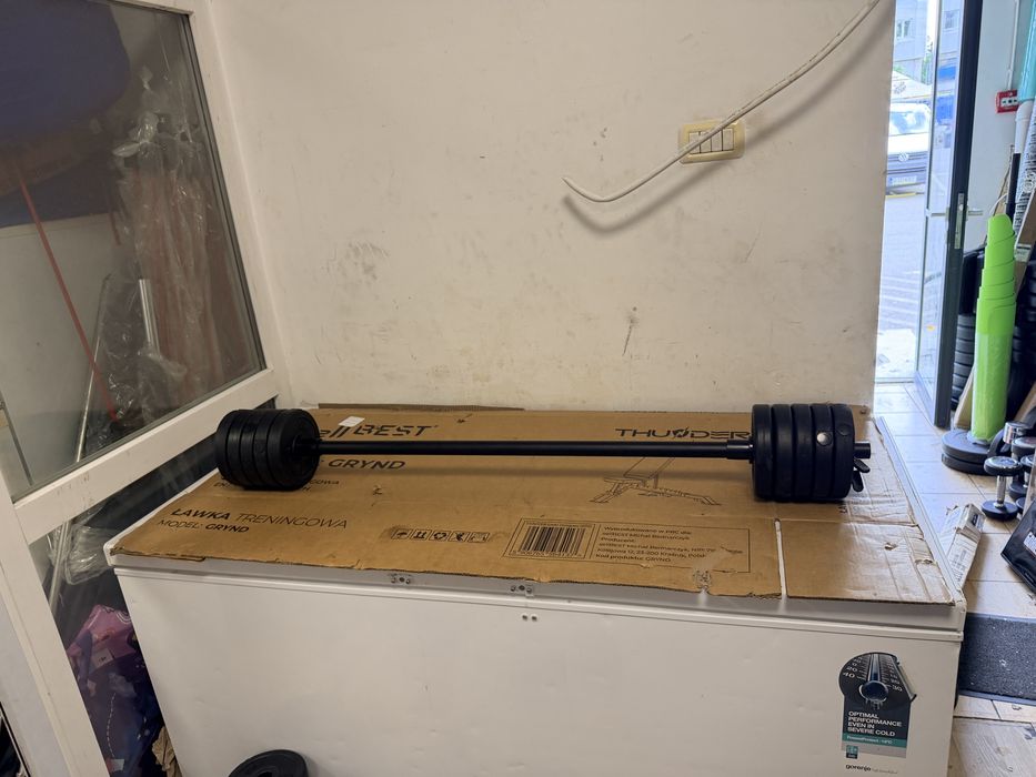 Bara haltera Haltera piept brate biceps triceps geno 14 kg pret promo 150 lei
