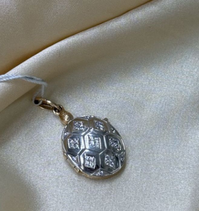 Брошь подвеска золото