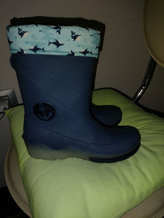 Cizme ploaie cu căptușeală  detașabilă 30/31