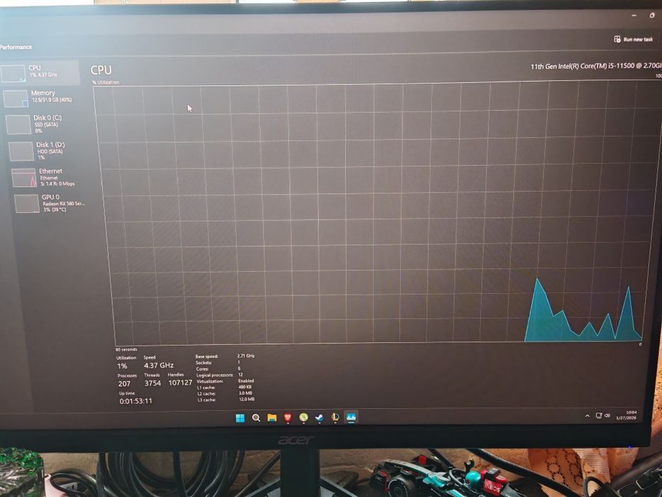 PC Gaming cu i5 11500 32gb ram