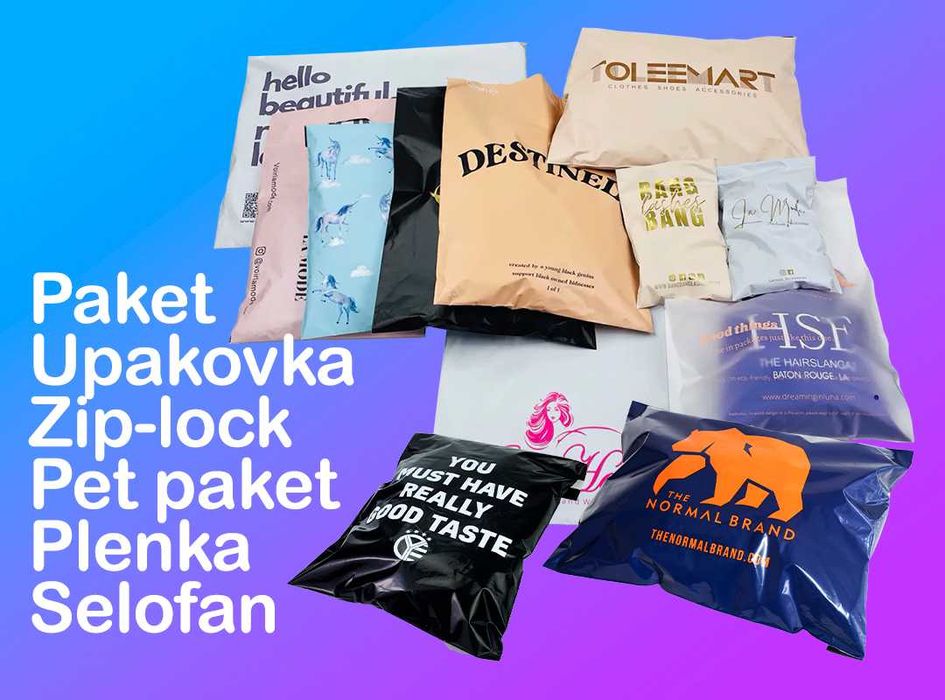 Paket qadoqlash upakovka plenka logo-paket zip-lock optom zavod