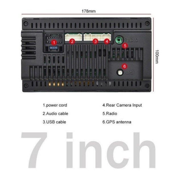 Мултимедия Универсална MP5 Player+Камера, 7 2D/Blu/HD/Touch Screen/USB