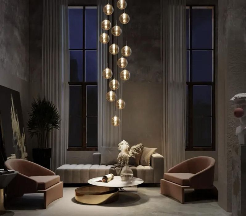 Lustra candelabru reglabil 15 becuri