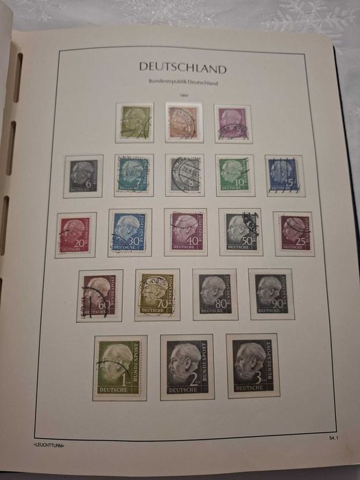 Timbre Germania BRD 1951-63 Album Leuchtturm - Include Seria Posthorn