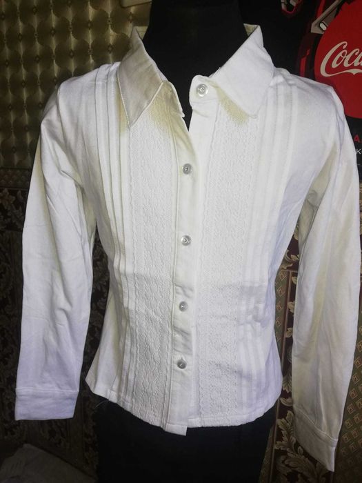 Блузка школьная трикотаж девочке