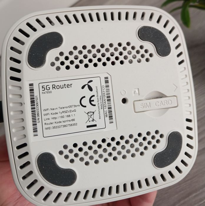 Router 5G cu SIM Kaon FA7550 Modem WiFi Hotspot Internet Decodat